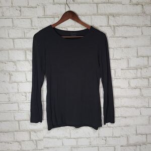 Royalton long‎ sleeve black blouse